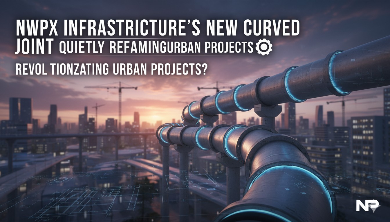 Curved steel pipeline joint being installed in an urban trenchless project