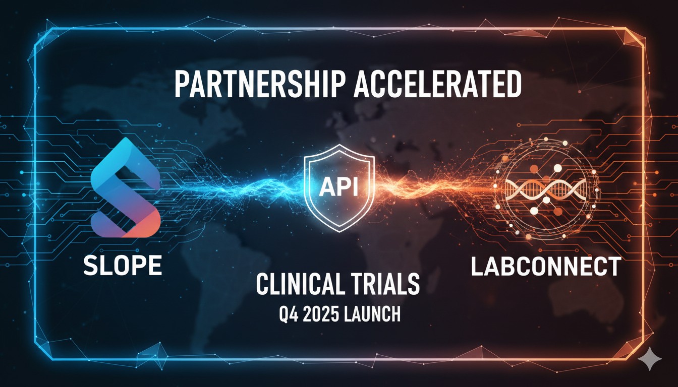 Modern clinical laboratory environment showing digital integration of biospecimen management platforms with real-time data exchange between sites and central labs.