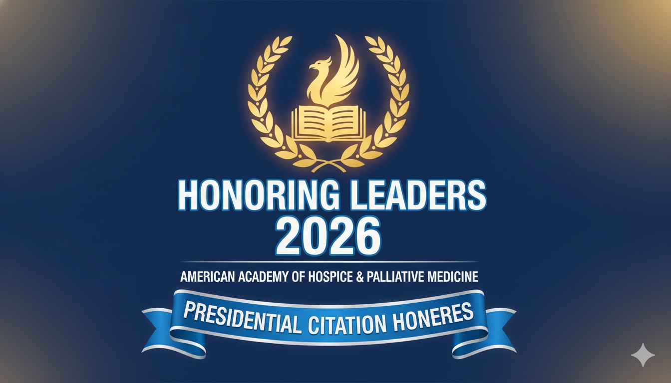 Award ceremony stage with honorees receiving plaques from medical academy leaders