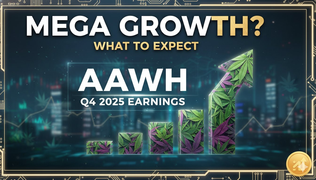 Ascend Wellness Holdings AAWH logo and cannabis products display representing Q4 2025 earnings preview